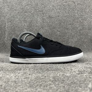 Nike SB Check Solarsoft 843896-017 Mens Size 8 Black Athletic Skate Shoes Used